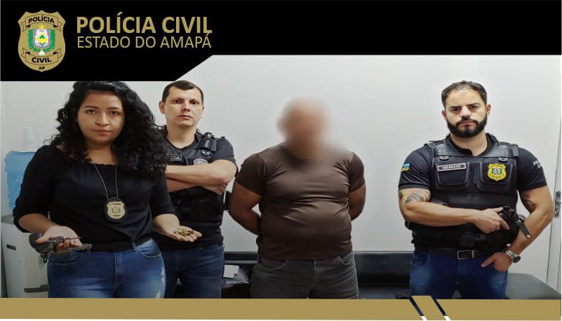 POLÍCIA CIVIL PRENDE MAIS UM HOMEM COM ARMA E MUNIÇÕES EM VITÓRIA DO JARI